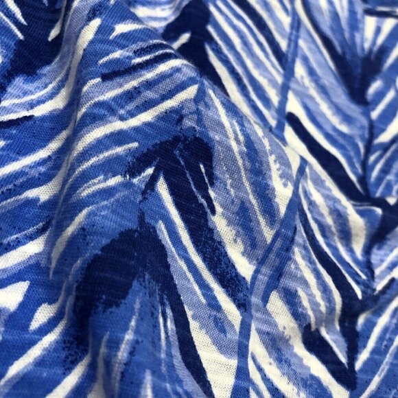Lilly PULITZER Kipper Lapis Periwinkle Blue Fern Beachy Boho Chic Fringe Tank - Picture 5 of 13
